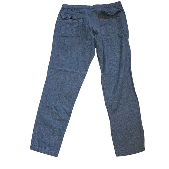 NWT Men’s Gap Blue Linen Utility Pant -size 36w 36l - Picture 2 of 13